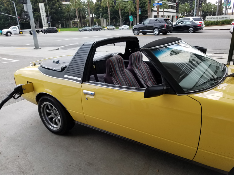 Gassing up in LA.